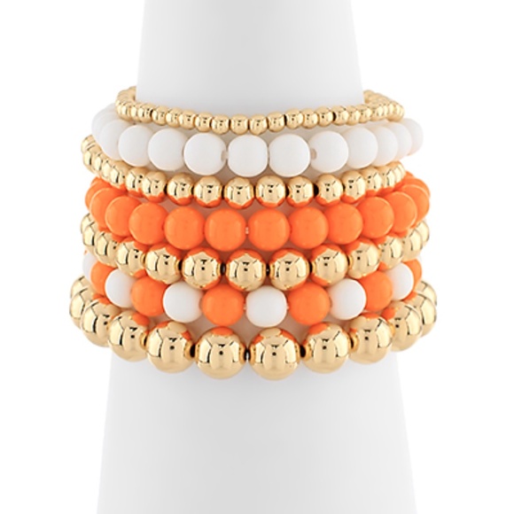 7 Row Multi Size Beaded Bracelet - Picture 2 of 2